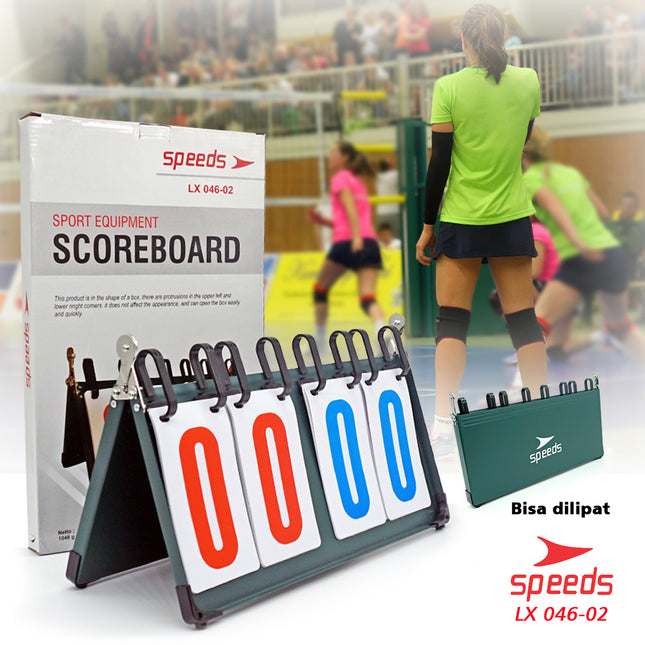SPEEDS Score Board / 4-digit Scoreboard for Futsal / Football, Original High-Quality Import 046-2