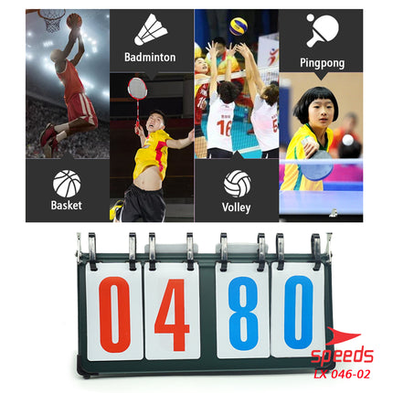 SPEEDS Score Board / 4-digit Scoreboard for Futsal / Football, Original High-Quality Import 046-2