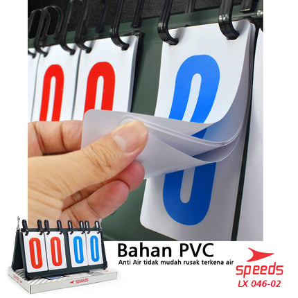 SPEEDS Score Board / 4-digit Scoreboard for Futsal / Football, Original High-Quality Import 046-2