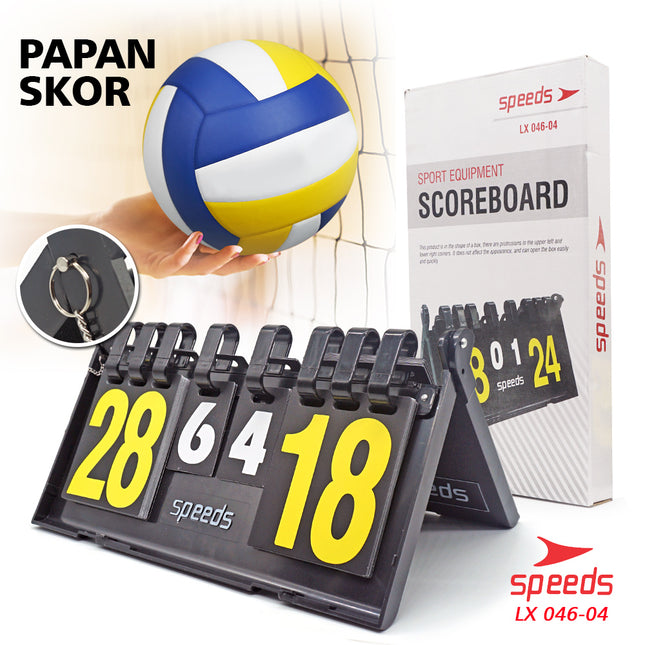 SPEEDS Score Board / Scoreboard / 4-Digit Portable Scoreboard for Sports LX 046-4