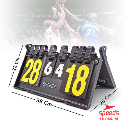 SPEEDS Score Board / Scoreboard / 4-Digit Portable Scoreboard for Sports LX 046-4