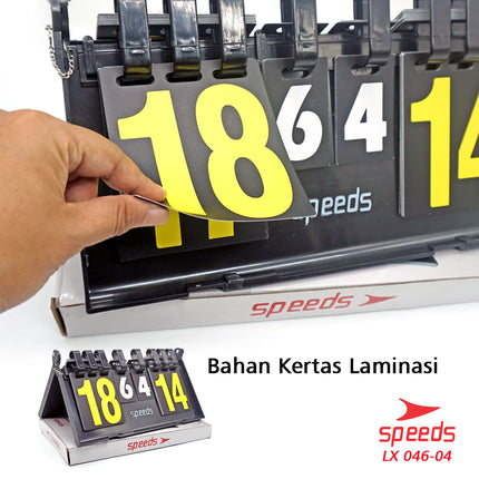 SPEEDS Score Board / Scoreboard / 4-Digit Portable Scoreboard for Sports LX 046-4