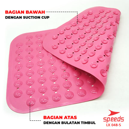 SPEEDS Non-Slip Bath Mat Bathroom Mat Water Absorbent Non-Slip PVC Carpet 048-5
