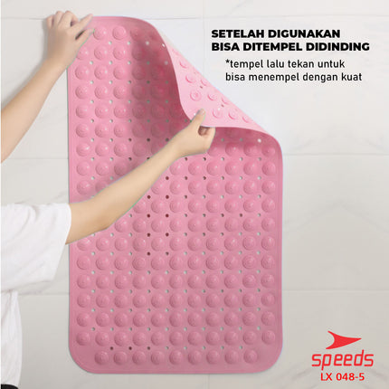 SPEEDS Non-Slip Bath Mat Bathroom Mat Water Absorbent Non-Slip PVC Carpet 048-5