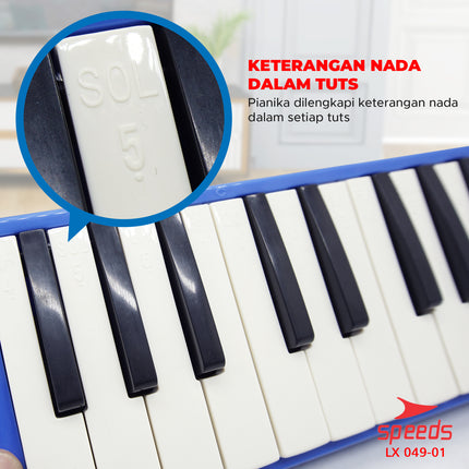 SPEEDS Pianika Affordable Kids Toy Mini Piano 3 Colors with Pianika Bag 049-1