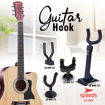 SPEEDS Musical Instrument Guitar Hanger Guitar Hook, Bass, Electric, Classic Practical Wall Mount 049-10