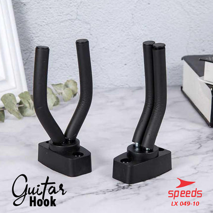 SPEEDS Musical Instrument Guitar Hanger Guitar Hook, Bass, Electric, Classic Practical Wall Mount 049-10