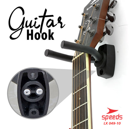SPEEDS Musical Instrument Guitar Hanger Guitar Hook, Bass, Electric, Classic Practical Wall Mount 049-10
