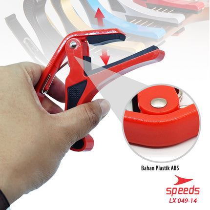 SPEEDS Alat Musik Capo Gitar Bahan Plastic Untuk Gitar Elektrik / Bass /  Ukulele 049-14