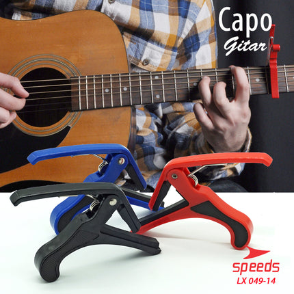 SPEEDS Alat Musik Capo Gitar Bahan Plastic Untuk Gitar Elektrik / Bass /  Ukulele 049-14