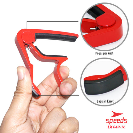 SPEEDS Musical Instrument Aluminum Alloy Guitar Capo for Guitar / Bass / Ukulele 049-16