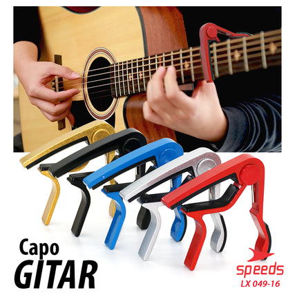 SPEEDS Musical Instrument Aluminum Alloy Guitar Capo for Guitar / Bass / Ukulele 049-16