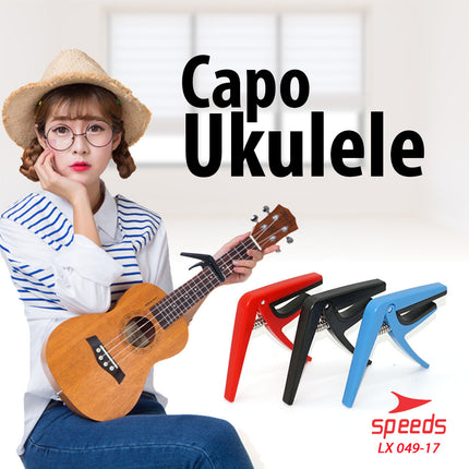 SPEEDS Musical Instrument Rubber Guitar Capo for Ukulele 049-17
