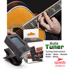 SPEEDS Digital Chromatic Clip-On Guitar Tuner Auto Tuner For Guitar 360 Degrees Original 049-19