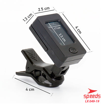 SPEEDS Digital Chromatic Clip-On Guitar Tuner Auto Tuner For Guitar 360 Degrees Original 049-19