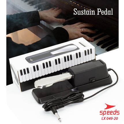 SPEEDS Musical Instrument Sustain Pedal Universal for Electric Piano Keyboard Digital Synthesizer 049-20
