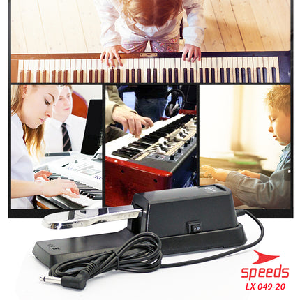 SPEEDS Musical Instrument Sustain Pedal Universal for Electric Piano Keyboard Digital Synthesizer 049-20