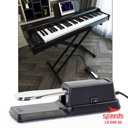 SPEEDS Musical Instrument Sustain Pedal Universal for Electric Piano Keyboard Digital Synthesizer 049-20