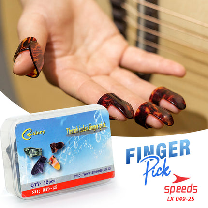 SPEEDS Guitar Pick Musical Instrument Finger Pick Celluloid Acoustic Guitar Pick 049-25