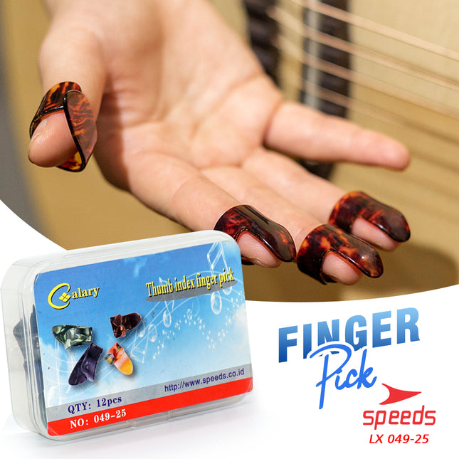 SPEEDS Guitar Pick Musical Instrument Finger Pick Celluloid Acoustic Guitar Pick 049-25