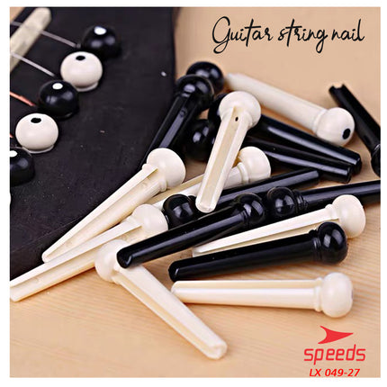 SPEEDS Pin Saddle Guitar Bridge Pins Guitar Musical Instrument Bridge Pin Saddle Nut Pin Guitar 049-27