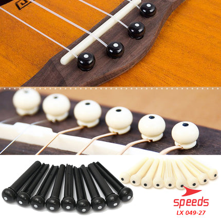 SPEEDS Pin Saddle Guitar Bridge Pins Guitar Musical Instrument Bridge Pin Saddle Nut Pin Guitar 049-27