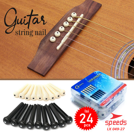 SPEEDS Pin Saddle Guitar Bridge Pins Guitar Musical Instrument Bridge Pin Saddle Nut Pin Guitar 049-27