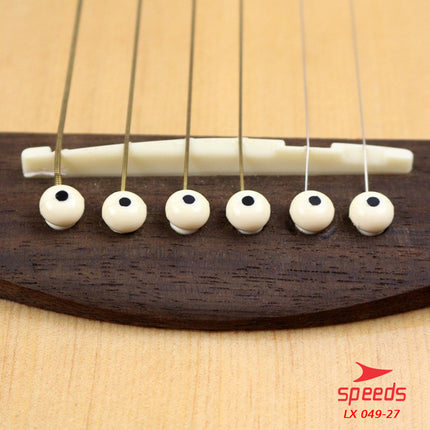 SPEEDS Pin Saddle Guitar Bridge Pins Guitar Musical Instrument Bridge Pin Saddle Nut Pin Guitar 049-27