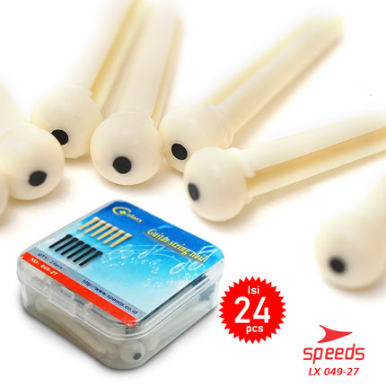 SPEEDS Pin Saddle Guitar Bridge Pins Guitar Musical Instrument Bridge Pin Saddle Nut Pin Guitar 049-27