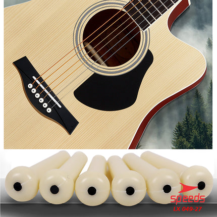 SPEEDS Pin Saddle Guitar Bridge Pins Guitar Musical Instrument Bridge Pin Saddle Nut Pin Guitar 049-27