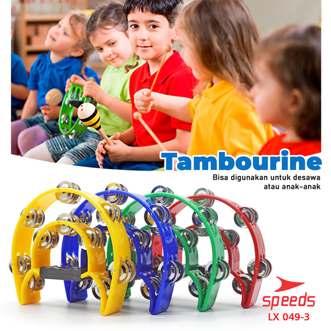 SPEEDS Alat Musik Tamborin 049-3