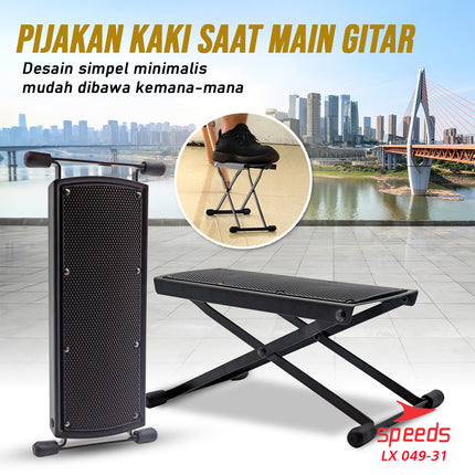 SPEEDS Alat Musik Foot Stool Gitar / Pijakan Kaki / Injakan Kaki / Guitar Foot Stool Import 049-31
