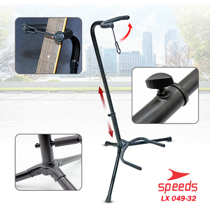 SPEEDS Stand Gitar Bass Ukulele Elektrik Dudukan Gitar Penyangga Gitar Jepitan Impor 049-32