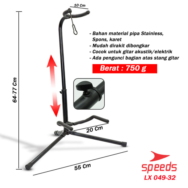 SPEEDS Stand Gitar Penyangga Gitar 049-32