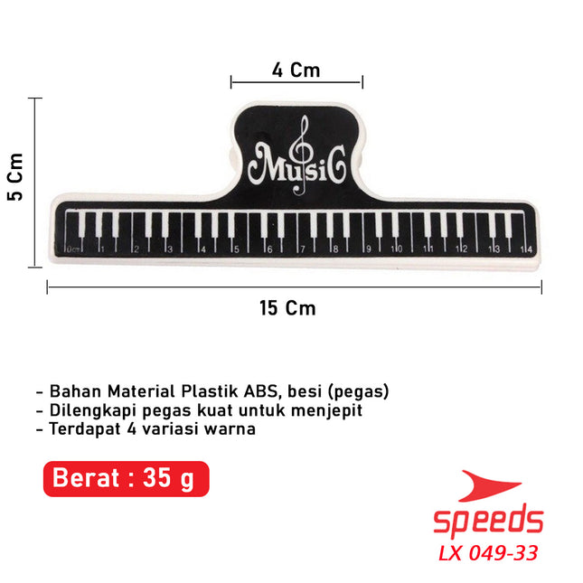 SPEEDS Music Book Clipper Penjepit Buku Musik 049-33