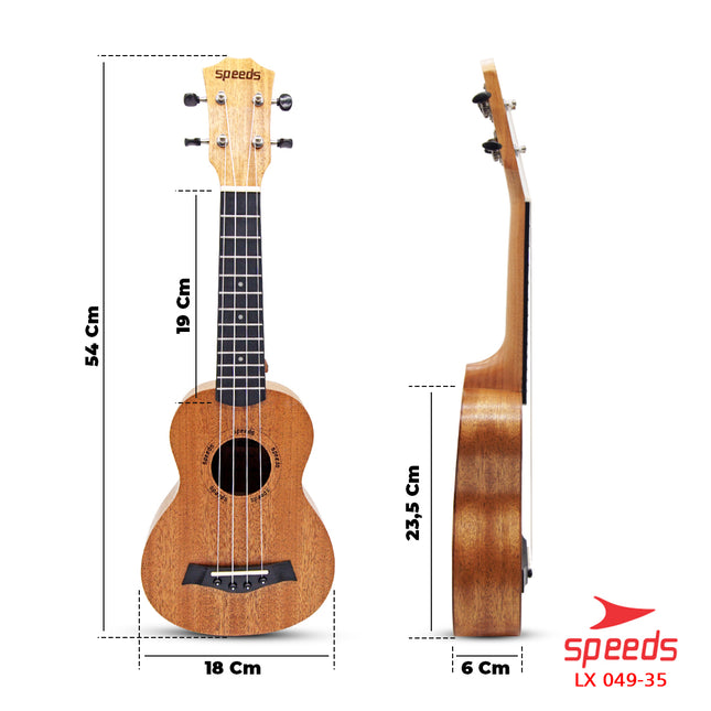 SPEEDS Ukulele Soprano 21 Inch 049-35