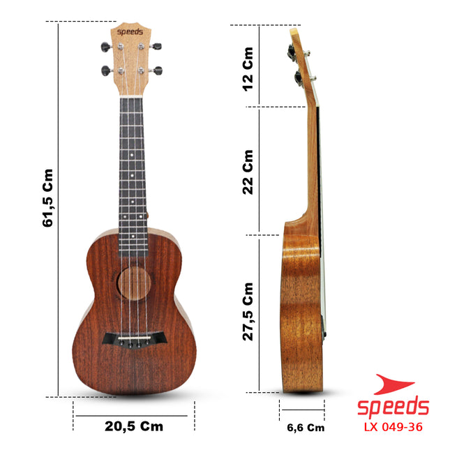 SPEEDS Ukulele Concert Ukulele 4 Senar 24 Inch 049-36
