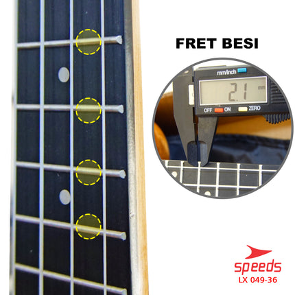 SPEEDS Ukulele Concert Ukulele 4 Senar Ukulele 24 Inch Akustik Kualitas Kayu Premium 049-36
