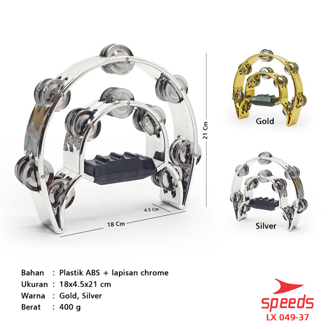 SPEEDS Alat Musik Tamborin Double Ring 049-37