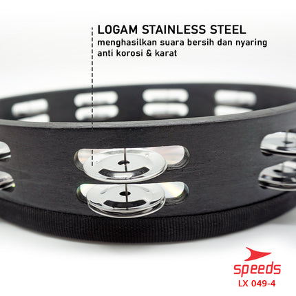 SPEEDS Alat Musik Tamborine Tambourine Hologram Plastik Kecrekan Tambourine Tamborine 049-4
