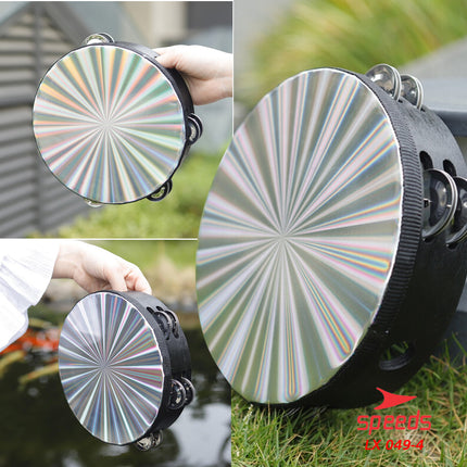 SPEEDS Alat Musik Tamborine Tambourine Hologram Plastik Kecrekan Tambourine Tamborine 049-4