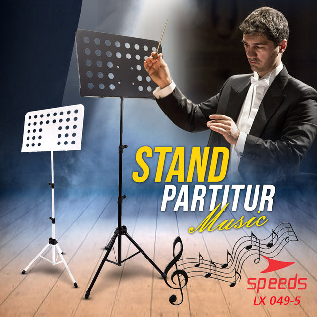 SPEEDS Alat Musik Stand Untuk Partitur Sheet Stand Book Stand Partitur Kecil Untuk Dewasa 049-5