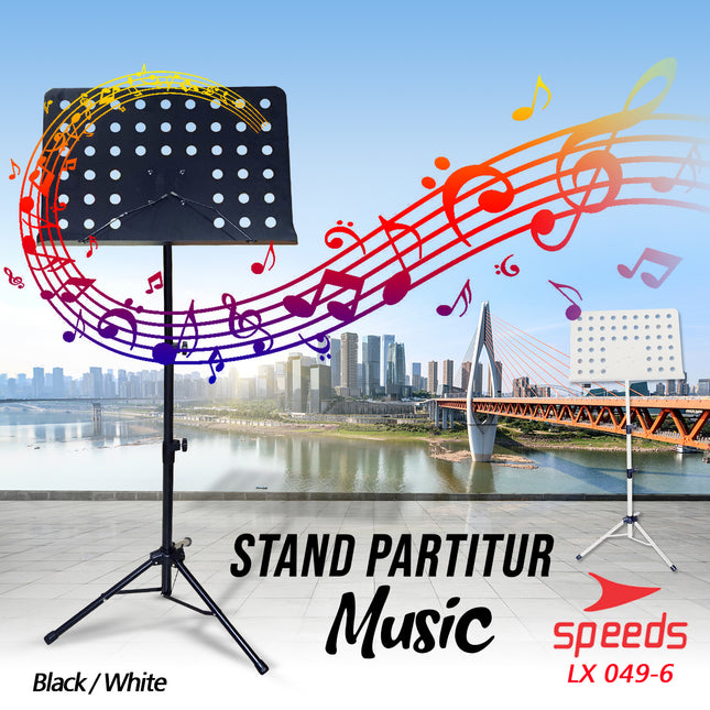 SPEEDS Alat Musik Stand Untuk Partitur Sheet Stand Book Stand Partitur Besar Untuk Dewasa 049-6