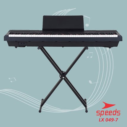SPEEDS Alat Musik Stand Keyboard Double Kaki Keyboard X Piano Dewasa Lipat Portable 049-7