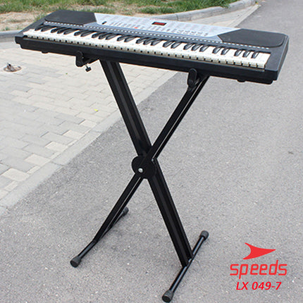 SPEEDS Alat Musik Stand Keyboard Double Kaki Keyboard X Piano Dewasa Lipat Portable 049-7