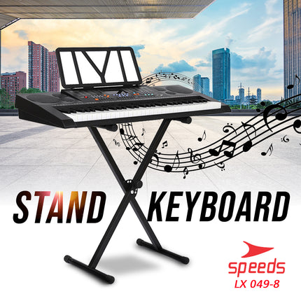 SPEEDS Alat Musik Stand Keyboard Double Untuk Semua Piano Anak Anak Lipat Portable 049-8
