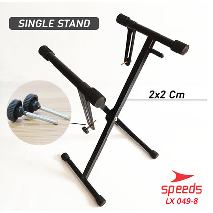 SPEEDS Alat Musik Stand Keyboard Double Untuk Semua Piano Anak Anak Lipat Portable 049-8