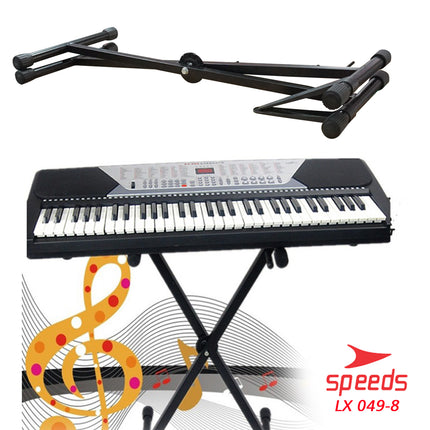 SPEEDS Alat Musik Stand Keyboard Double Untuk Semua Piano Anak Anak Lipat Portable 049-8