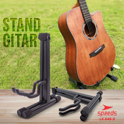 SPEEDS Alat Musik Stand Gitar Universal Import Stand Bass Ukulele Model Lipat Dudukan Gitar A 049-9