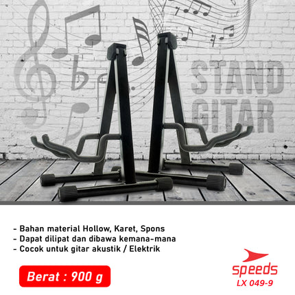 SPEEDS Alat Musik Stand Gitar Universal Import Stand Bass Ukulele Model Lipat Dudukan Gitar A 049-9